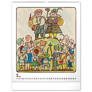 Fotografie k reklamnímu předmětu „NOTIQUE Nástěnný kalendář Josef Lada 2026, 48 x 56 cm“