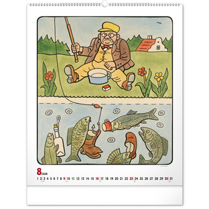 Fotografie k reklamnímu předmětu „NOTIQUE Nástěnný kalendář Josef Lada 2026, 48 x 56 cm“