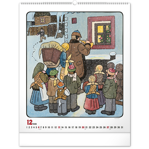 Fotografie k reklamnímu předmětu „NOTIQUE Nástěnný kalendář Josef Lada 2026, 48 x 56 cm“