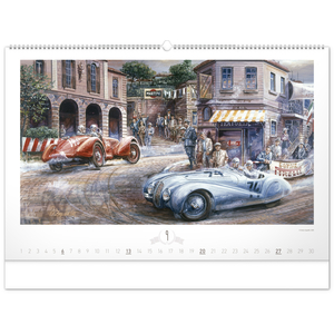 Fotografie k reklamnímu předmětu „NOTIQUE Nástěnný kalendář Oldtimers – Václav Zapadlík 2026, 64 x 42 cm“