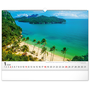 Fotografie k reklamnímu předmětu „NOTIQUE Nástěnný kalendář Moře 2026, 48 x 33 cm“