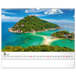 Fotografie k reklamnímu předmětu „NOTIQUE Nástěnný kalendář Moře 2026, 48 x 33 cm“