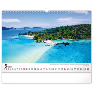 Fotografie k reklamnímu předmětu „NOTIQUE Nástěnný kalendář Moře 2026, 48 x 33 cm“
