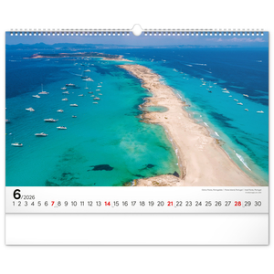 Fotografie k reklamnímu předmětu „NOTIQUE Nástěnný kalendář Moře 2026, 48 x 33 cm“