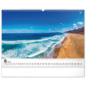 Fotografie k reklamnímu předmětu „NOTIQUE Nástěnný kalendář Moře 2026, 48 x 33 cm“