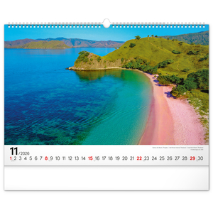 Fotografie k reklamnímu předmětu „NOTIQUE Nástěnný kalendář Moře 2026, 48 x 33 cm“