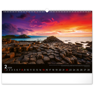 Fotografie k reklamnímu předmětu „NOTIQUE Nástěnný kalendář Krajiny 2026, 48 x 33 cm“