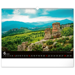 Fotografie k reklamnímu předmětu „NOTIQUE Nástěnný kalendář Krajiny 2026, 48 x 33 cm“