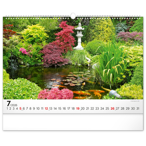 Fotografie k reklamnímu předmětu „NOTIQUE Nástěnný kalendář Zahrady 2026, 48 x 33 cm“