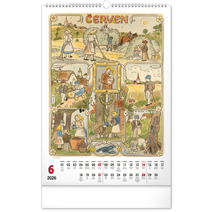Fotografie k reklamnímu předmětu „NOTIQUE Nástěnný kalendář Josef Lada 2026, 33 x 46 cm“