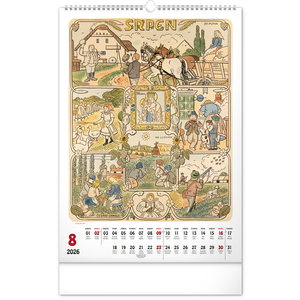 Fotografie k reklamnímu předmětu „NOTIQUE Nástěnný kalendář Josef Lada 2026, 33 x 46 cm“