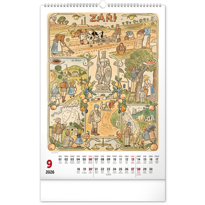 Fotografie k reklamnímu předmětu „NOTIQUE Nástěnný kalendář Josef Lada 2026, 33 x 46 cm“