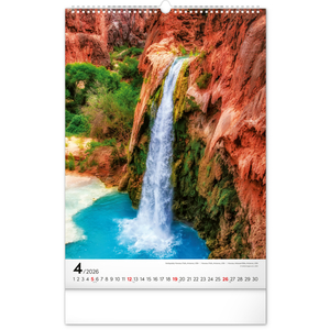 Fotografie k reklamnímu předmětu „NOTIQUE Nástěnný kalendář Voda 2026, 33 x 46 cm“