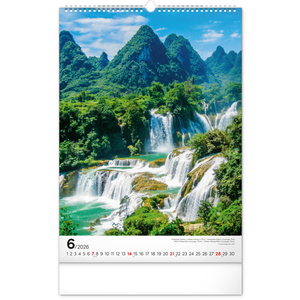 Fotografie k reklamnímu předmětu „NOTIQUE Nástěnný kalendář Voda 2026, 33 x 46 cm“