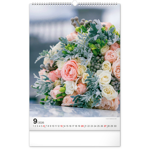 Fotografie k reklamnímu předmětu „NOTIQUE Nástěnný kalendář Kytice 2026, 33 x 46 cm“