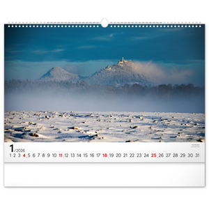 Fotografie k reklamnímu předmětu „NOTIQUE Nástěnný kalendář Panoramata Česka 2026, 48 x 33 cm“