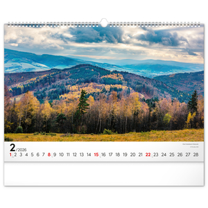 Fotografie k reklamnímu předmětu „NOTIQUE Nástěnný kalendář Panoramata Česka 2026, 48 x 33 cm“