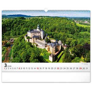 Fotografie k reklamnímu předmětu „NOTIQUE Nástěnný kalendář Panoramata Česka 2026, 48 x 33 cm“