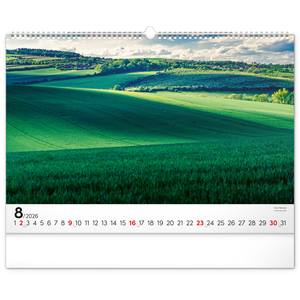 Fotografie k reklamnímu předmětu „NOTIQUE Nástěnný kalendář Panoramata Česka 2026, 48 x 33 cm“