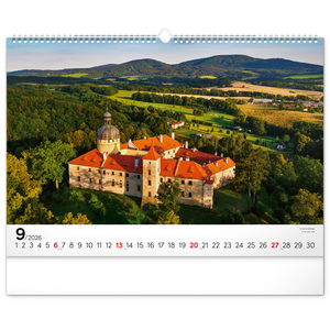 Fotografie k reklamnímu předmětu „NOTIQUE Nástěnný kalendář Panoramata Česka 2026, 48 x 33 cm“