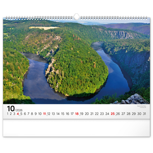 Fotografie k reklamnímu předmětu „NOTIQUE Nástěnný kalendář Panoramata Česka 2026, 48 x 33 cm“
