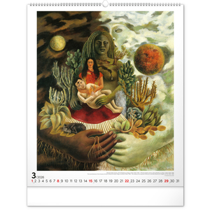 Fotografie k reklamnímu předmětu „NOTIQUE Nástěnný kalendář Frida Kahlo 2026, 48 x 56 cm“
