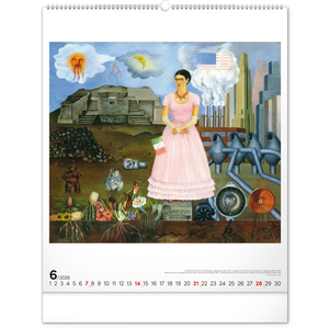 Fotografie k reklamnímu předmětu „NOTIQUE Nástěnný kalendář Frida Kahlo 2026, 48 x 56 cm“