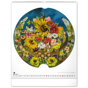 Fotografie k reklamnímu předmětu „NOTIQUE Nástěnný kalendář Frida Kahlo 2026, 48 x 56 cm“