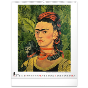 Fotografie k reklamnímu předmětu „NOTIQUE Nástěnný kalendář Frida Kahlo 2026, 48 x 56 cm“