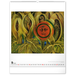 Fotografie k reklamnímu předmětu „NOTIQUE Nástěnný kalendář Frida Kahlo 2026, 48 x 56 cm“