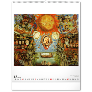 Fotografie k reklamnímu předmětu „NOTIQUE Nástěnný kalendář Frida Kahlo 2026, 48 x 56 cm“