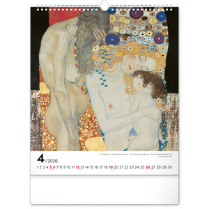 Fotografie k reklamnímu předmětu „NOTIQUE Nástěnný kalendář Gustav Klimt 2026, 30 x 34 cm“