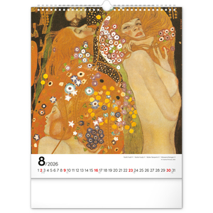 Fotografie k reklamnímu předmětu „NOTIQUE Nástěnný kalendář Gustav Klimt 2026, 30 x 34 cm“