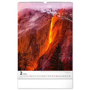 Fotografie k reklamnímu předmětu „NOTIQUE Nástěnný kalendář Národní parky světa 2026, 33 x 46 cm“