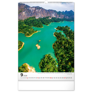 Fotografie k reklamnímu předmětu „NOTIQUE Nástěnný kalendář Národní parky světa 2026, 33 x 46 cm“