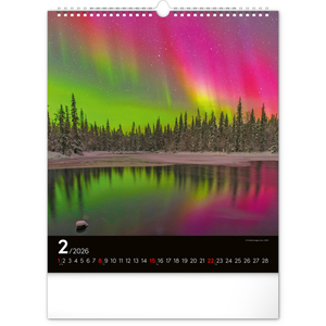 Fotografie k reklamnímu předmětu „NOTIQUE Nástěnný kalendář Polární záře 2026, 30 x 34 cm“