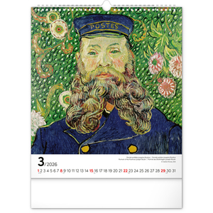 Fotografie k reklamnímu předmětu „NOTIQUE Nástěnný kalendář Vincent van Gogh 2026, 30 x 34 cm“
