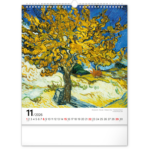 Fotografie k reklamnímu předmětu „NOTIQUE Nástěnný kalendář Vincent van Gogh 2026, 30 x 34 cm“