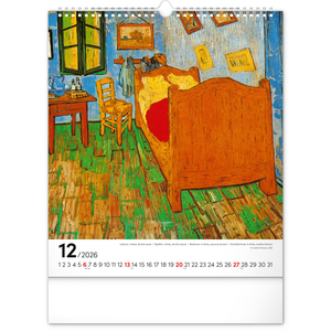 Fotografie k reklamnímu předmětu „NOTIQUE Nástěnný kalendář Vincent van Gogh 2026, 30 x 34 cm“