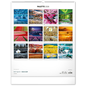 Fotografie k reklamnímu předmětu „NOTIQUE Nástěnný kalendář Paleta 2026, 48 x 56 cm“
