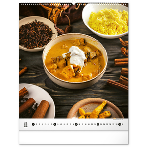 Fotografie k reklamnímu předmětu „NOTIQUE Nástěnný kalendář Gourmet 2026, 48 x 56 cm“