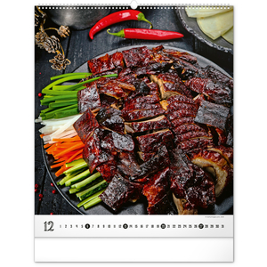 Fotografie k reklamnímu předmětu „NOTIQUE Nástěnný kalendář Gourmet 2026, 48 x 56 cm“