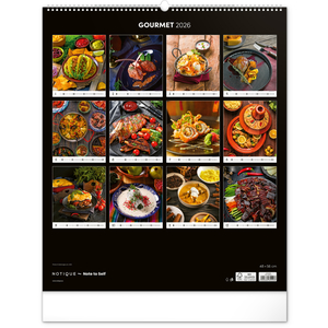 Fotografie k reklamnímu předmětu „NOTIQUE Nástěnný kalendář Gourmet 2026, 48 x 56 cm“