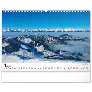 Fotografie k reklamnímu předmětu „NOTIQUE Nástenný kalendár Magické Tatry 2026, 48 x 33 cm“