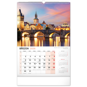 Fotografie k reklamnímu předmětu „NOTIQUE Nástěnný kalendář Praha 2026, 33 x 46 cm“