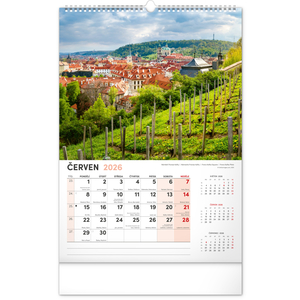 Fotografie k reklamnímu předmětu „NOTIQUE Nástěnný kalendář Praha 2026, 33 x 46 cm“