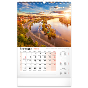 Fotografie k reklamnímu předmětu „NOTIQUE Nástěnný kalendář Praha 2026, 33 x 46 cm“