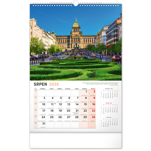Fotografie k reklamnímu předmětu „NOTIQUE Nástěnný kalendář Praha 2026, 33 x 46 cm“