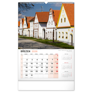 Fotografie k reklamnímu předmětu „NOTIQUE Nástěnný kalendář Má vlast 2026, 33 x 46 cm“