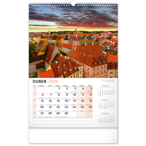Fotografie k reklamnímu předmětu „NOTIQUE Nástěnný kalendář Má vlast 2026, 33 x 46 cm“